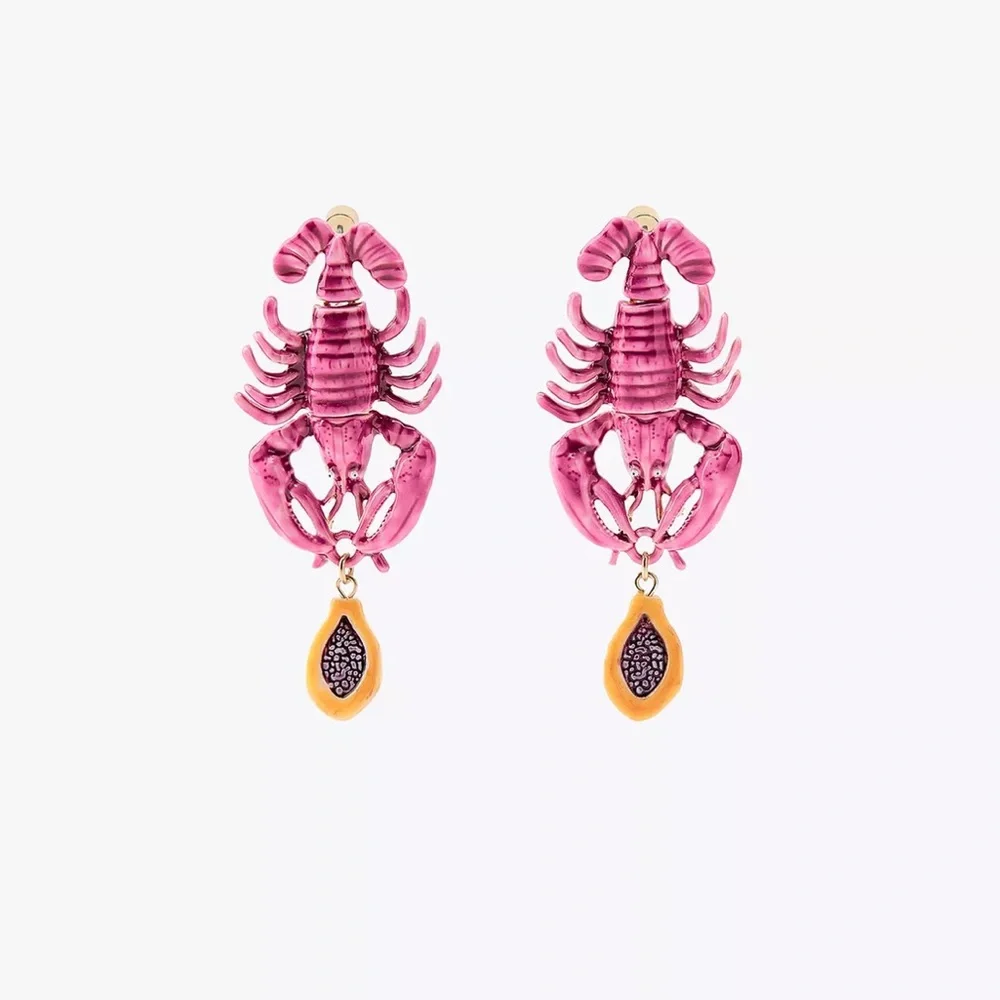 Zara lobster earrings